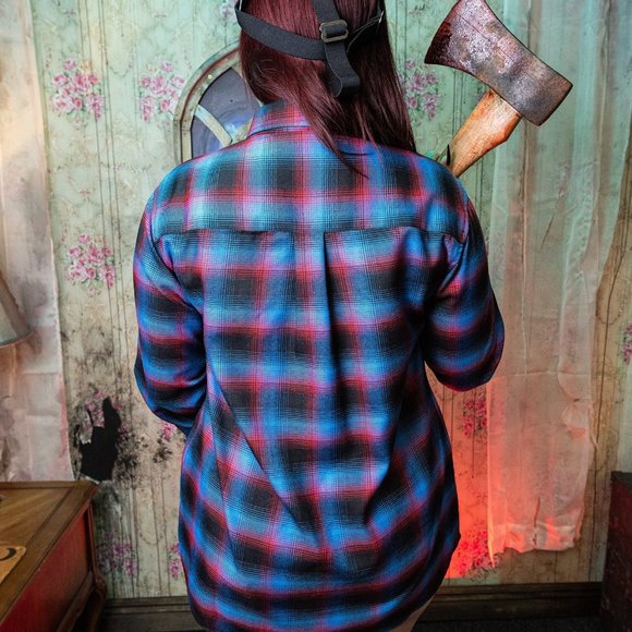 DIXXON Flannel Co The JASON Women's Long Sleeve Flannel Shirt L - Picture 7 of 11